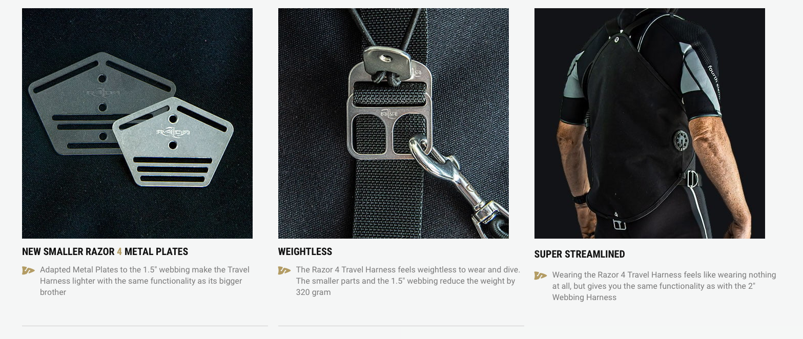 Razor 4 Travel Harness