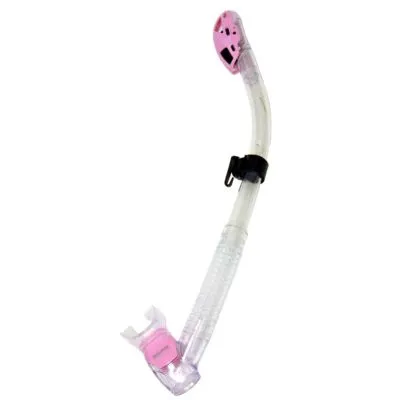 Edge Costa Dry Snorkel - Clear - Pink