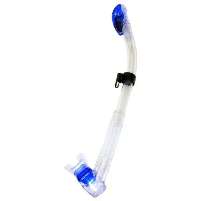 Edge Costa Dry Snorkel - Clear - Blue