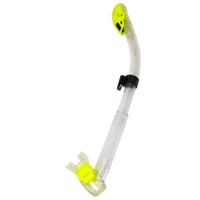 Edge Costa Dry Snorkel - Clear - Yellow