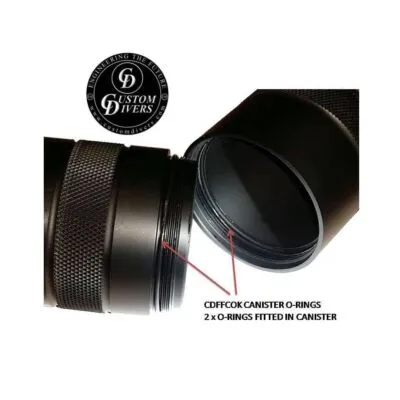Custom Divers PLB Dive Canister inc. Belt Mount