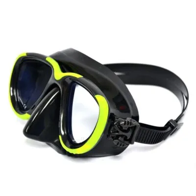 HOG Low Profile 2 Window Tech Mask - Black/Yellow