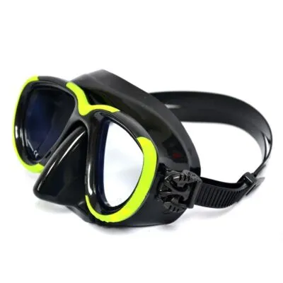 HOG Low Profile 2 Window Tech Mask - Black/Yellow