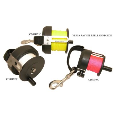 Custom Divers Ratchet Reels - Hand/Side